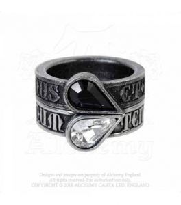 Twin Heart Promise Rings (R226)