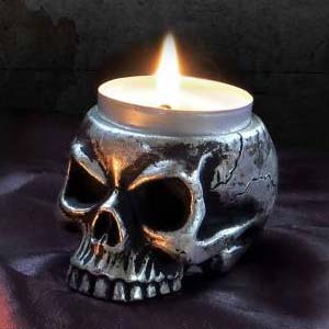 Skull - Tea Light Holder (V74)