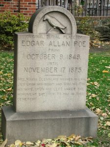 stone marking the original burial plot